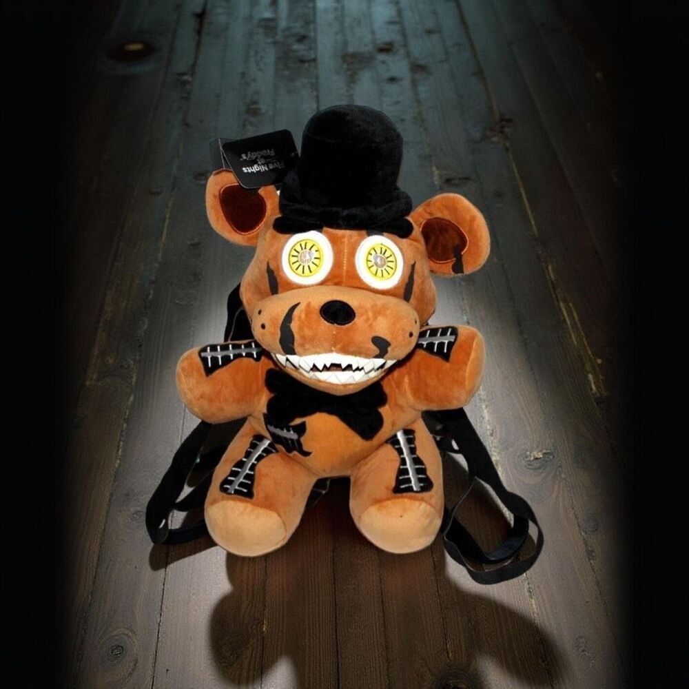NWT Five Nights at Freddy's Nightmare Freddy Plush Backpack Sealed